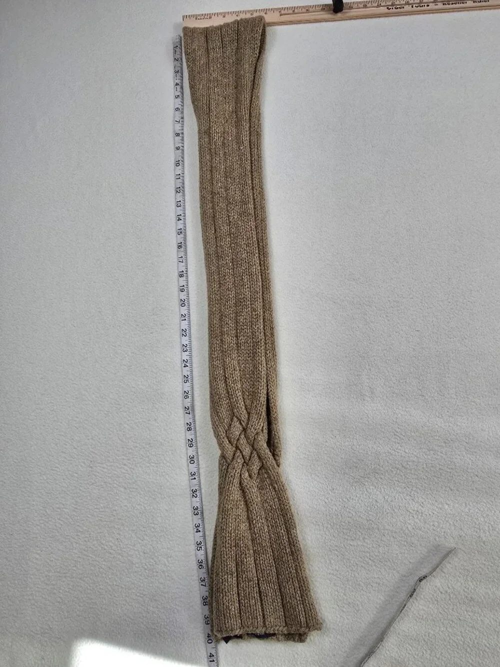 Gap Hand Knit Winter Scarf Beige 77
